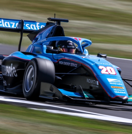 Calan Williams Racing action shot